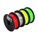 TWO TREES 4Pcs 200g/Spool 1.75mm Red+Yellow+Green+Transparent Color PLA Filament Kit for 3D Printing