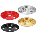 Drillpro 100mm Tungsten Carbide See Through Wood Shaping Disc Bevel Carving Disc with Hole 16mm Bore Sanding Grinder Wheel for 100 115 Angle Grinder