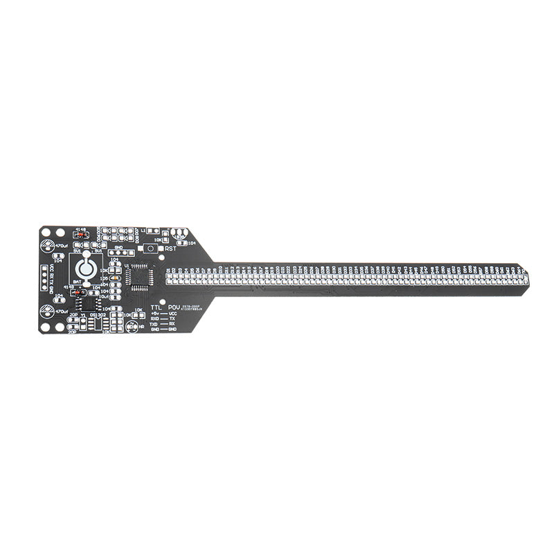 Flat POV 64 LED Rotating Advertising Light DIY LED Flash Kit Electronic Creative LED Production