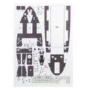 1:100 British Royal Navy HMS M15 M15-class Monitor DIY Handcraft Paper Model Kit Education Toys