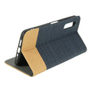 Bakeey Flip Shockproof Canvas Holster PU Leather Protective Case For Elephone U2