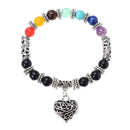 8mm Colorful Balance Beads Balls Yoga Reiki Prayer Gemstone Chakra Heart Bracelet Gift for Women