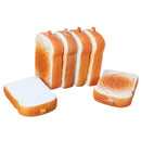 6PCS Toaster Bread Squishy 9CM Cracker Dough  With Packaging Collection Gift Soft Toy