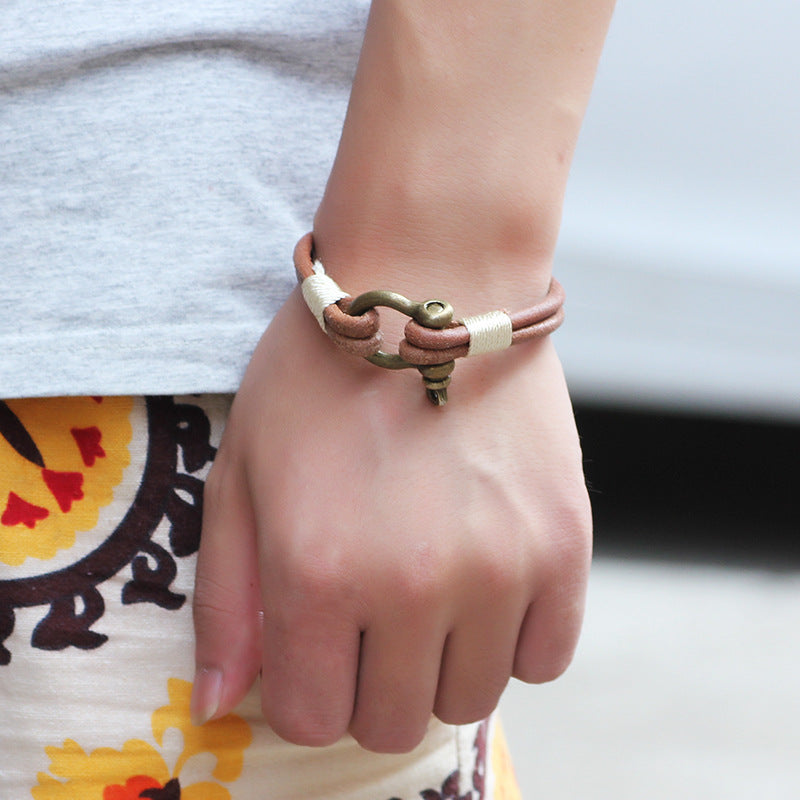 New Style Lock Shape Bracelet For Boy Friend Birthday Gift Jewelry