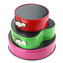 3Pcs Carbon Steel Non-stick Cake Bake Mold Pan Kitchen Bakeware Cooking Mould