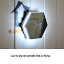 Three-Color Multi-function Mirror LED Makeup Mirror Light Night Light Alarm Clock