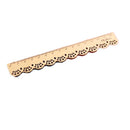 Mrosaa 15cm Wood Straight Ruler Cute sweet vintage lace carving For Kid Gift Office School Supplies