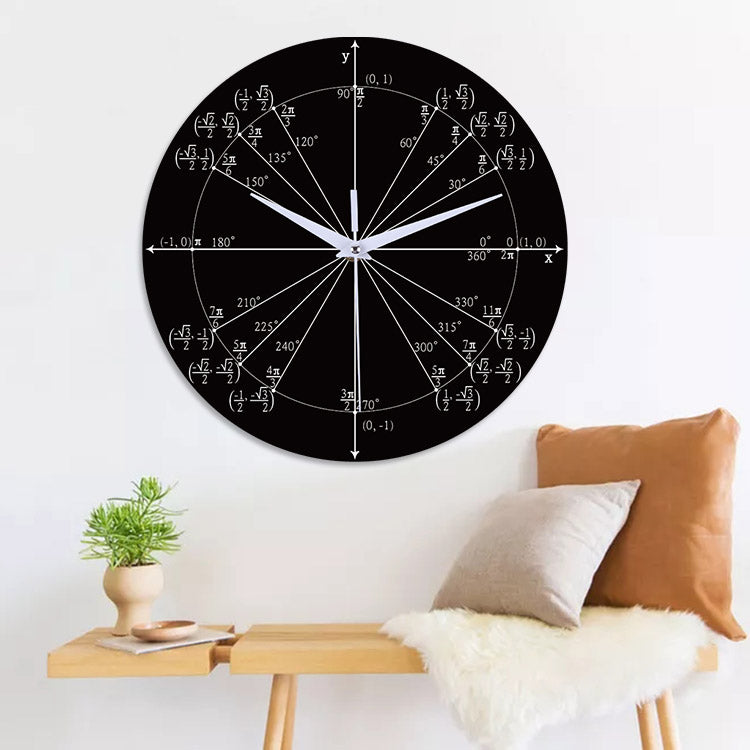 Emoyo ECY064 Creative Mathematics Wall Clock 3D Wall Clock For Home Office Decorations B