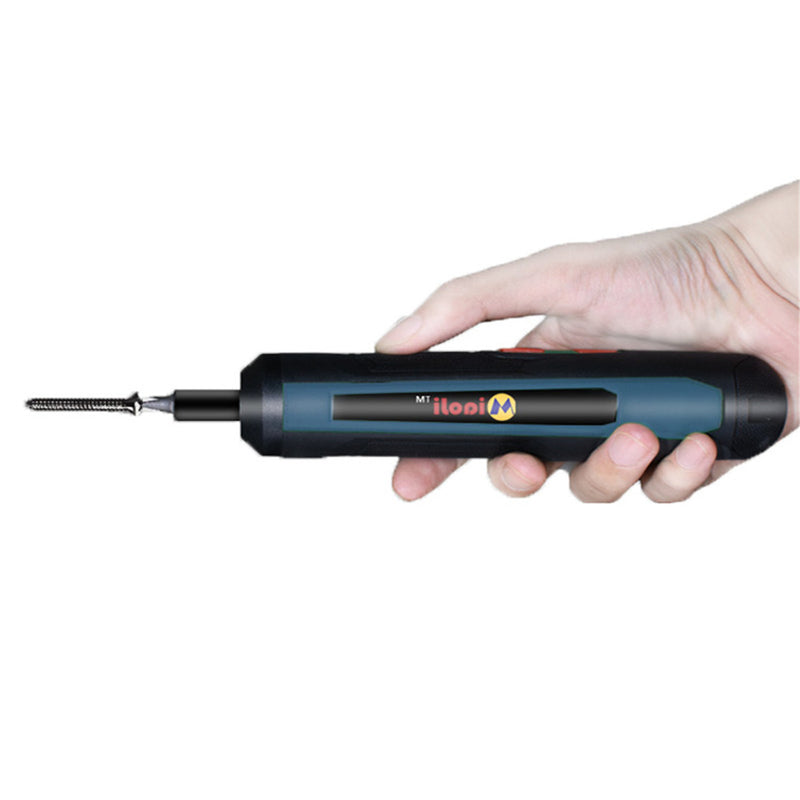 DC3.6V Mini Electric Screwdriver Set 320rpm Straight Handle Screw Driver USB Rechargeable Power Tool