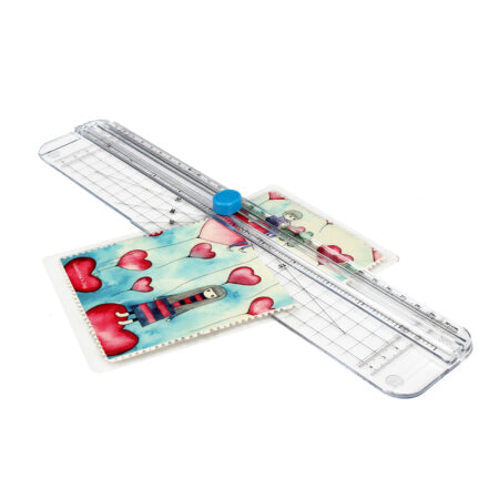 OT410 A4 Paper Cutter Straight Ruler Safe Clear Scale for A4 Paper Document Photo Cutting