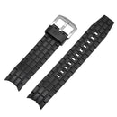 Black PU Strap Replacement Watch Band for Edifice EF-550 EF-523