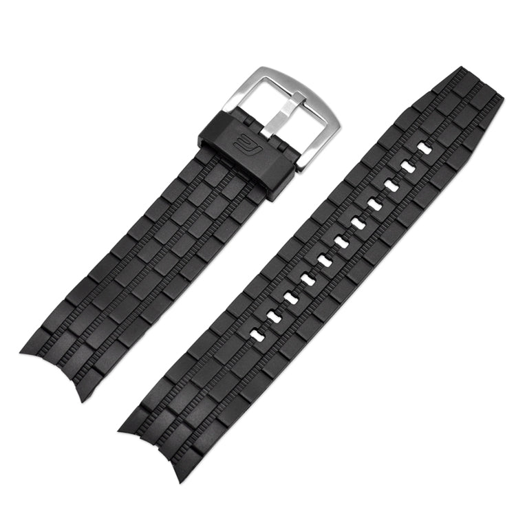 Black PU Strap Replacement Watch Band for Edifice EF-550 EF-523