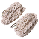 4 Legs Handmade Crude Cotton Flower Pot Decorations Hanging Basket Plant Hanger Rope with Iron Coils