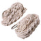 4 Legs Handmade Crude Cotton Flower Pot Decorations Hanging Basket Plant Hanger Rope with Iron Coils