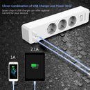 NTONPOWER Smart Power Strip Socket with Surge Protection EU Plug with Switch Power Outlet Extension