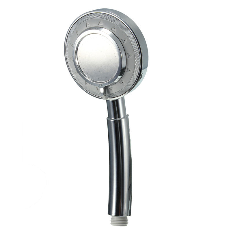 Bathroom Handheld Rainfall Shower Head ABS Chrome Water Saving Bath SPA Showerhead