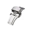 Stainless Steel Butterfly Push Button Deployment Watch Band Buckle Clasp Band