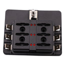iMars CS-579B1 6 Way Blade Fuse Box Holder with LED Warning Light for Car Boat Marine Trike 12V 24V