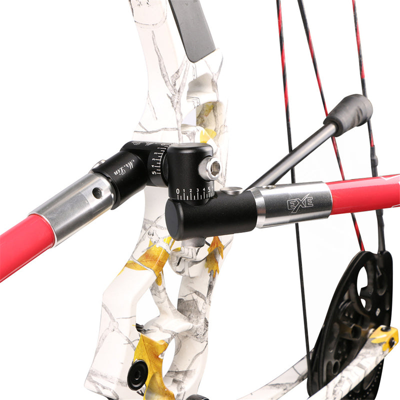 Archery Single Side V-Bar Quick Disconnect Mount Adjustable Bow Rod Stabilizer Bow Stand