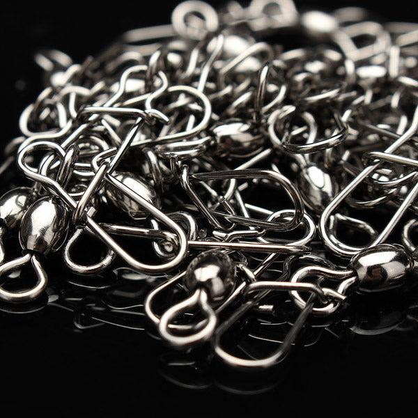 Maxcatch 50Pcs Crane Fishing Swivel With Nice Safe Snap Size 2#