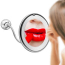 Makeup Mirror LED Light Suction Cup Wall Mirror 360 Rotation Bathroom Flexible Makeup Mirror
