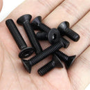 Suleve M2CH5 50Pcs M2 Hex Socket Countersunk Flat Head Screw Carbon Steel 10.9 Grade 4/5/6/8/10/12/14/16mm Optional
