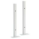 2pcs White Heavy Duty Industrial Iron Shelf Brackets Scaffold Board Floating Bracket