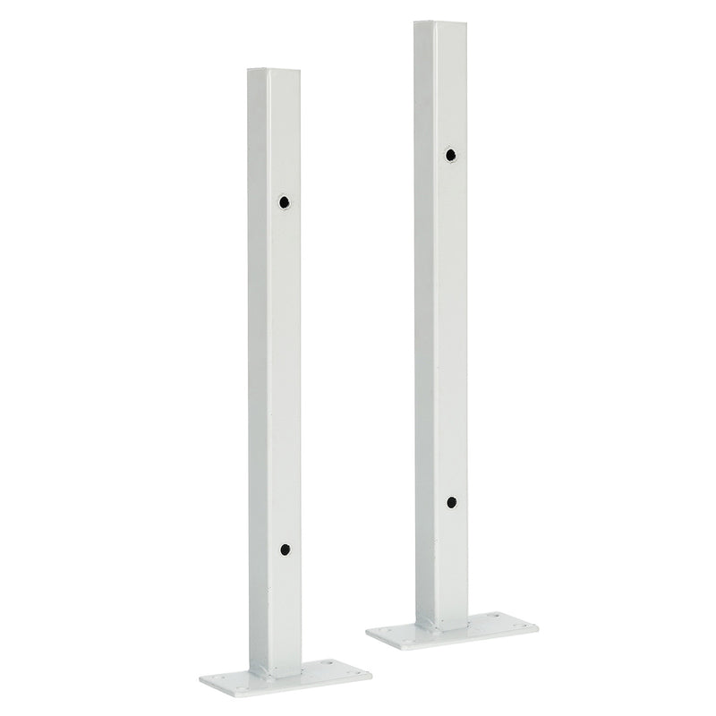 2pcs White Heavy Duty Industrial Iron Shelf Brackets Scaffold Board Floating Bracket