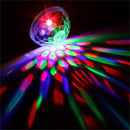 7W RGBYW Voice Activated Remote Control LED Crystal Magic Ball Stage Light for Bar Show AC100-240V