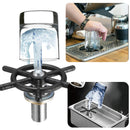 Manual Hand Press Cup Cleaner Washing Device Rinser Coffee Tea Glass Goblets Cleaning Machine