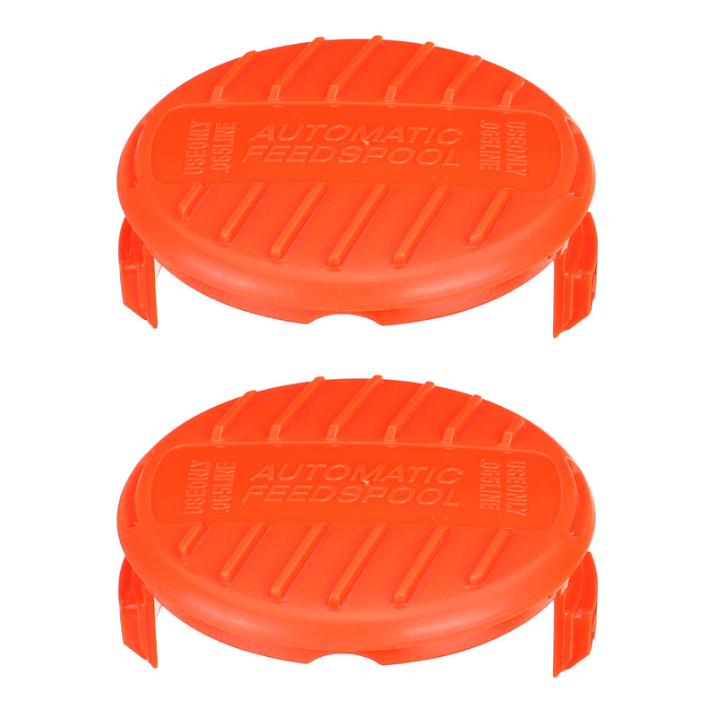 8Pcs Weed Eater String Replacement Spool Line + 2Pcs Trimmer Cap For Black For Decker Lawnmower