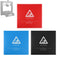 Black / Blue / Red 214x214mm Hot Bed Surface Sticker Platform Film for 3D Printer