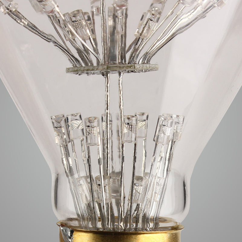 Kingso AC85-265V E27 3W RGB Gypsophila Edison Decorative LED Light Bulb for Holiday Home Indoor Use