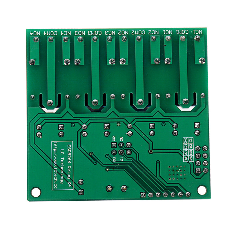 DC12V ESP8266 Four Channel Wifi Relay IOT Smart Home Phone APP Remote Control Switch