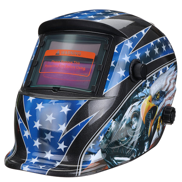 Solar Power Automatic Dimming Welding Helmet Welding Mask + Head Band