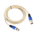 REXLIS BK2013G 1/ 1.8/ 3M XLR Canon Male to Female Microphone Audio Cable