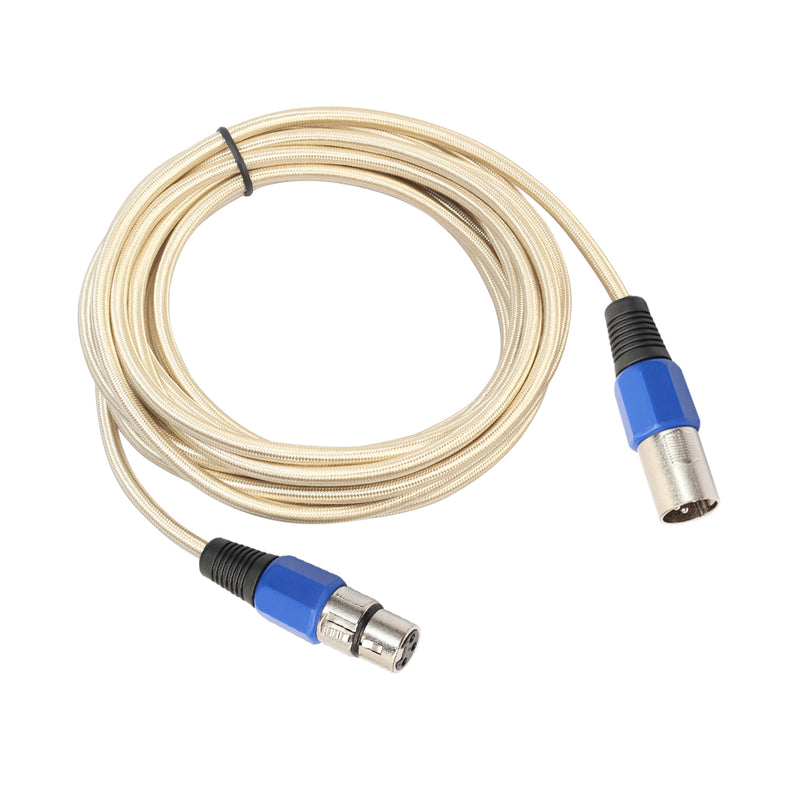 REXLIS BK2013G 1/ 1.8/ 3M XLR Canon Male to Female Microphone Audio Cable