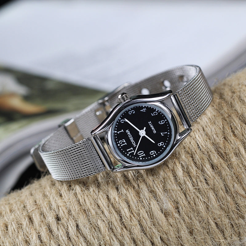 HOREDAR 3079 Full Steel Small Dial Women Wrist Watch Elegant Design Quartz Watches