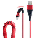 Bakeey 2.4A Spring Micro USB Type C Fast Charging Data Cable For Huawei P30 Pro Mate 30 5G Xiaomi 9Pro Redmi K20 Pro K30 S10+ Note 10 5G