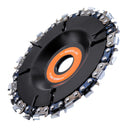 Drillpro 4 Inch Steel Grinder Chain Disc 22 Tooth Wood Carving Disc for 100 115 Angle Grinder