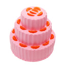 Three Layer Orange Cake Squishy 11cm Slow Rising Anti Stress Collection Gift Soft Toy