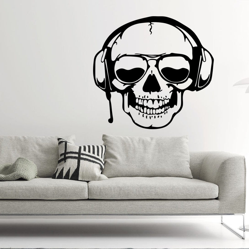 Miico FX3003 Cartoon Sticker Wall Sticker Halloween Sticker Removable Wall Sticker Room Decoration - Skull