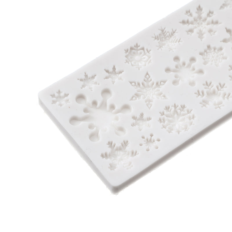 Christmas Snowflake Silicone Mold DIY Baking Fondant Cake Chocolate Decorations