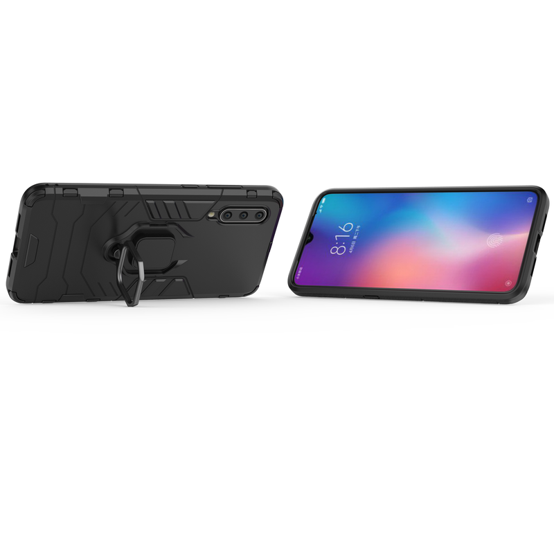 Bakeey Armor Magnetic Card Holder Shockproof Protective Case For Xiaomi Mi 9 / Mi9 Transparent Edition