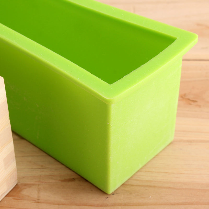 Rectangle Silicone Soap Mold Wooden Box DIY Tool Toast Loaf Cake Baking Mold