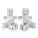 Machifit 15pcs 200mm Optical Axis Guide Bearing Housings Aluminum Rail Shaft Support Set CNC Parts
