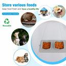 Foldable Pet Dogs Cat Water Food Feeder Double Outdoor Travel Pet Bowl Dish Silicone