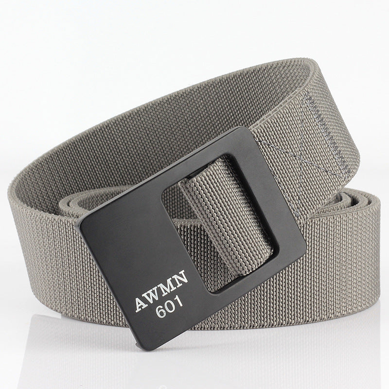 AWMN 601 125CM Nylon Tactical Belt Outdoor Leisure Zinc Alloy Waist Belts