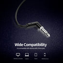 ROCK SPACE ES02 HiFi Stereo Music Earphone 3.5mm Wired Control Aluminum Alloy Headset for PC Cell Phones