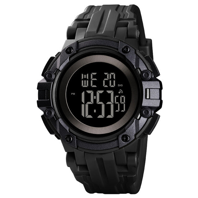 SKMEI 1545 Alarm Chronograph Luminous 5ATM Military Style Sports Men Watch Digital Watch